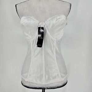NWT Va Bien White Lingerie Corset Top 40 B